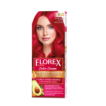 Plaukų dažai FLOREX 8.0 (raudonas koralas)